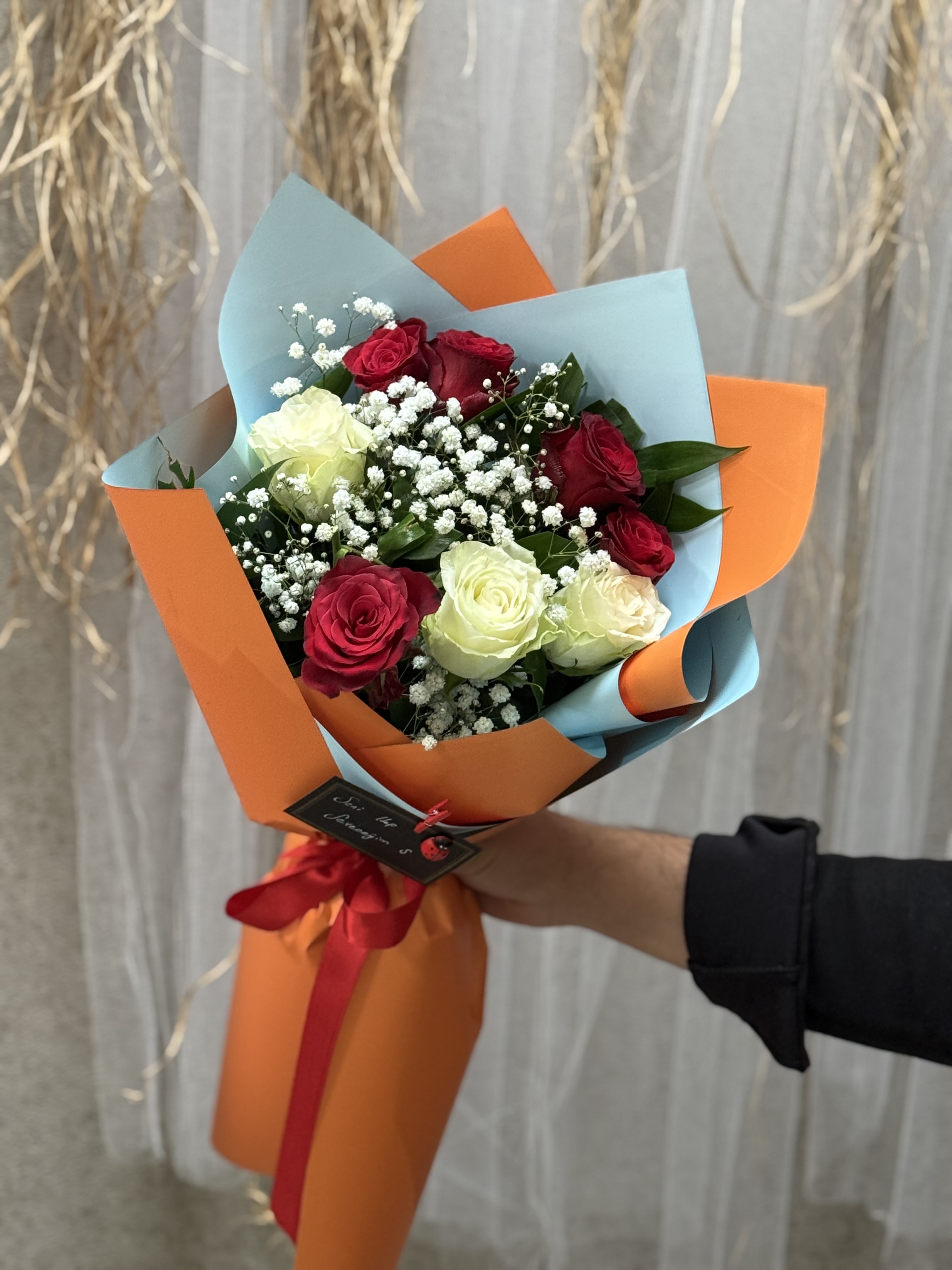 Kırmızı Ve Beyaz Güller 