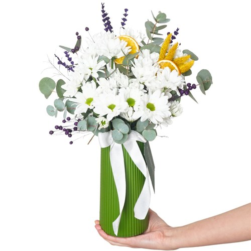 VAZODA BEYAZ PAPATYALAR 