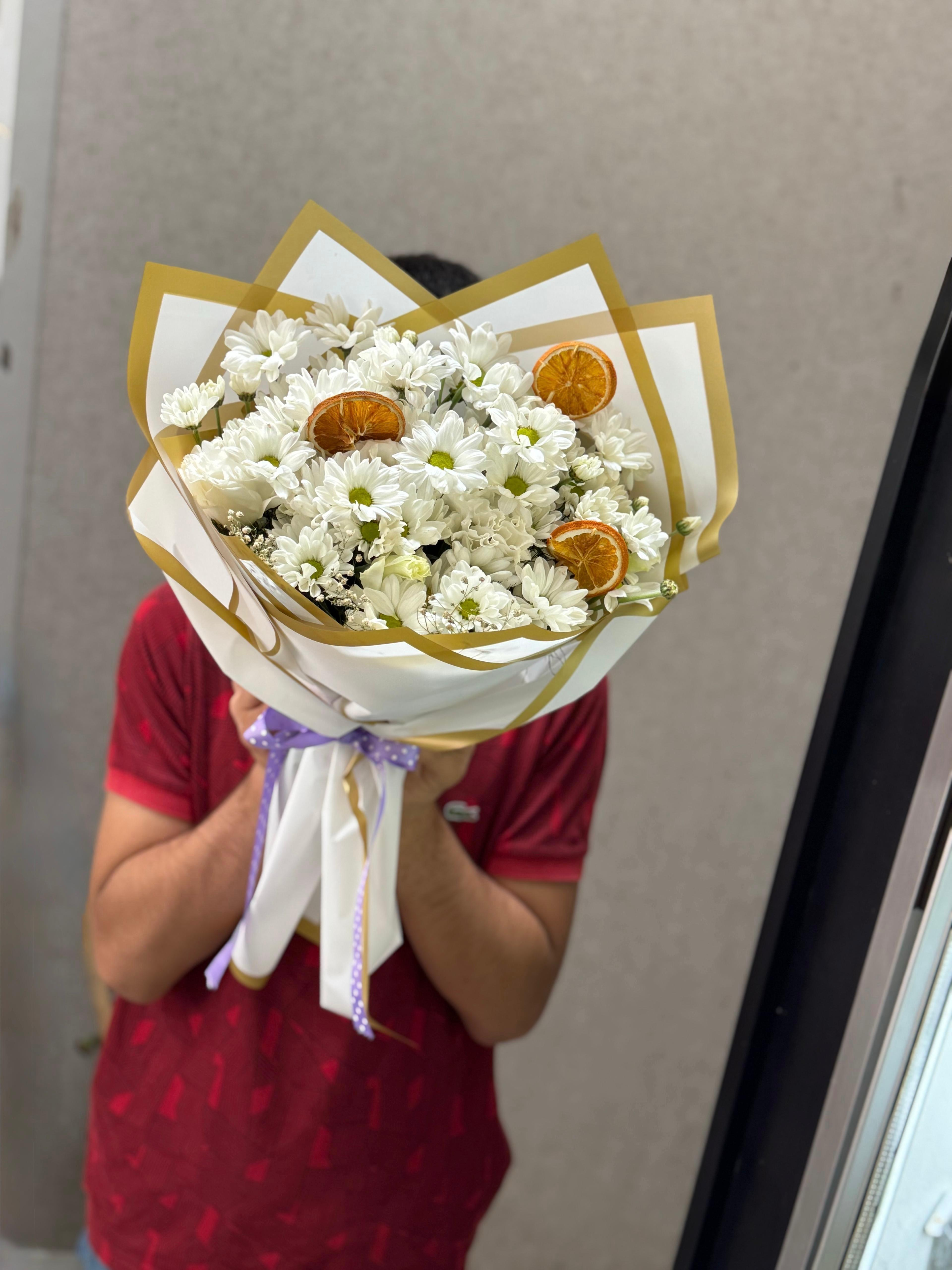 BEYAZ PAPATYA BUKETİ